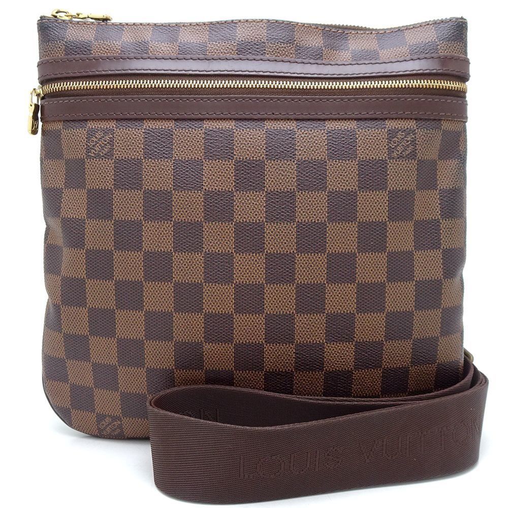 LOUIS VUITTON Louis Vuitton Damier Pochette Bosphore N51111 Shoulder Bag Eben... - Picture 10 of 10